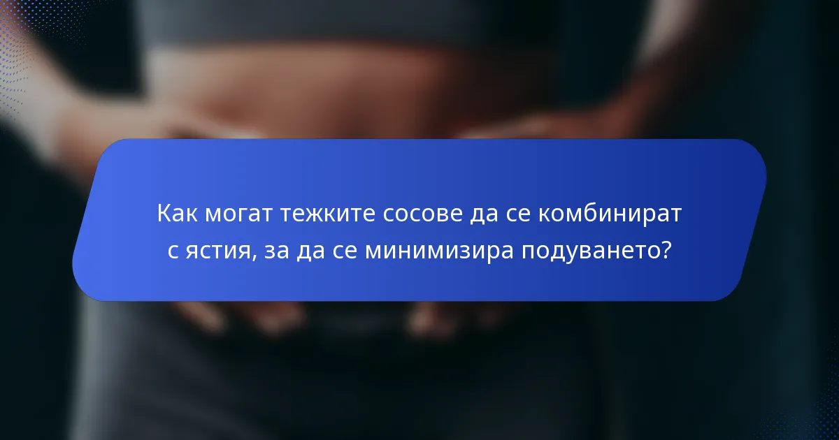Как могат тежките сосове да се комбинират с ястия, за да се минимизира подуването?